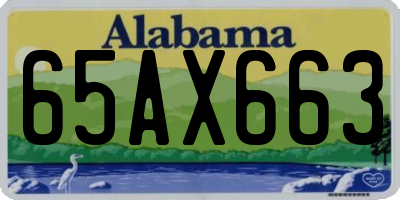 AL license plate 65AX663