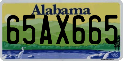 AL license plate 65AX665