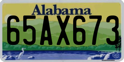 AL license plate 65AX673