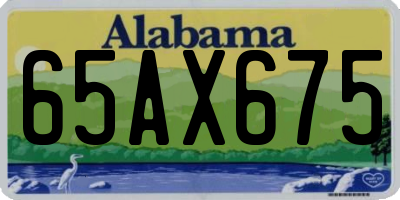 AL license plate 65AX675