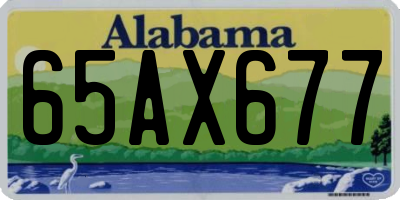AL license plate 65AX677