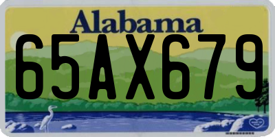 AL license plate 65AX679