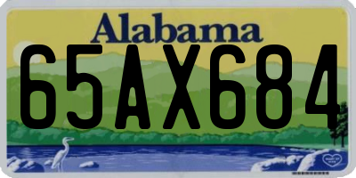 AL license plate 65AX684