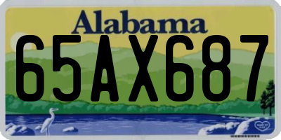 AL license plate 65AX687