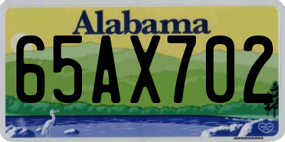 AL license plate 65AX702