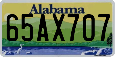 AL license plate 65AX707