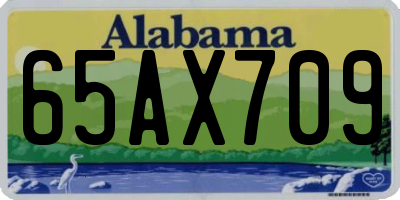 AL license plate 65AX709