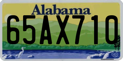 AL license plate 65AX710
