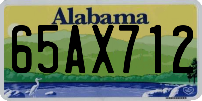 AL license plate 65AX712