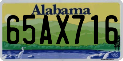 AL license plate 65AX716
