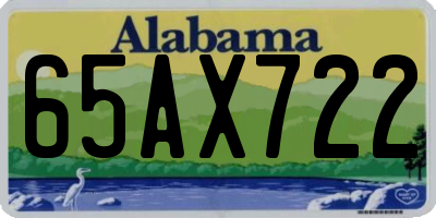 AL license plate 65AX722