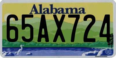 AL license plate 65AX724