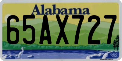 AL license plate 65AX727