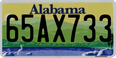 AL license plate 65AX733