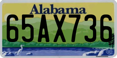 AL license plate 65AX736