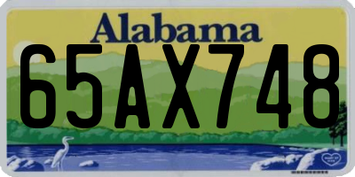 AL license plate 65AX748