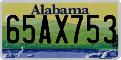 AL license plate 65AX753