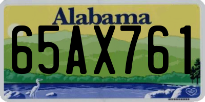 AL license plate 65AX761