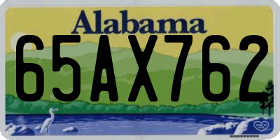 AL license plate 65AX762