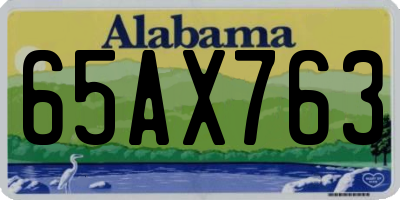 AL license plate 65AX763