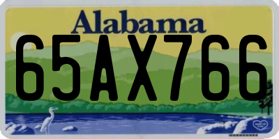 AL license plate 65AX766
