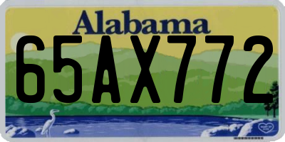 AL license plate 65AX772