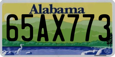 AL license plate 65AX773
