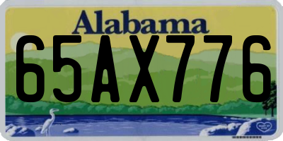 AL license plate 65AX776