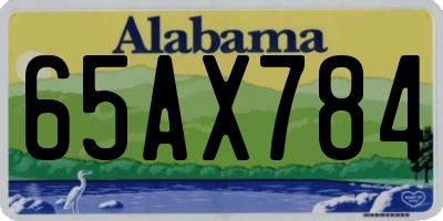 AL license plate 65AX784