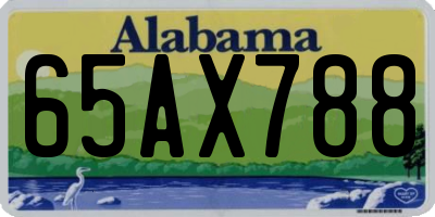 AL license plate 65AX788