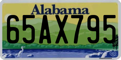 AL license plate 65AX795