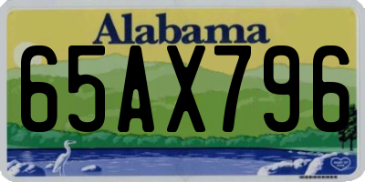 AL license plate 65AX796