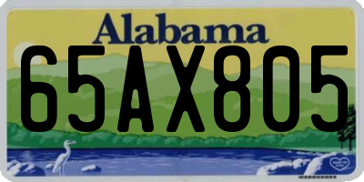AL license plate 65AX805