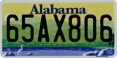 AL license plate 65AX806