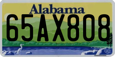 AL license plate 65AX808