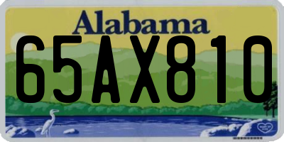 AL license plate 65AX810