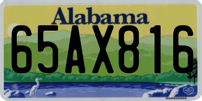 AL license plate 65AX816