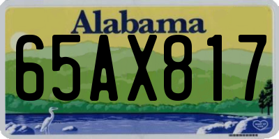 AL license plate 65AX817