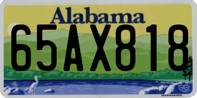 AL license plate 65AX818
