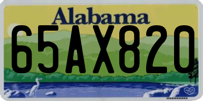 AL license plate 65AX820