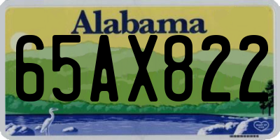 AL license plate 65AX822