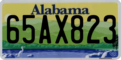 AL license plate 65AX823