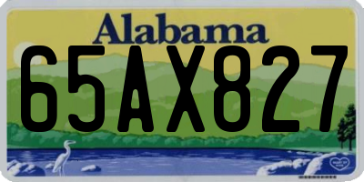 AL license plate 65AX827