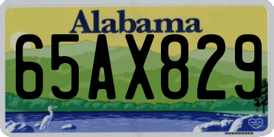 AL license plate 65AX829