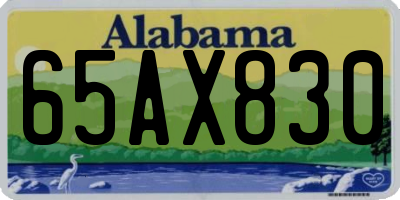 AL license plate 65AX830