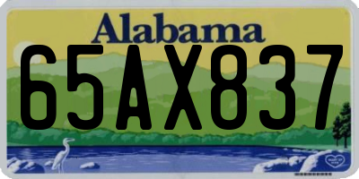 AL license plate 65AX837