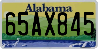 AL license plate 65AX845