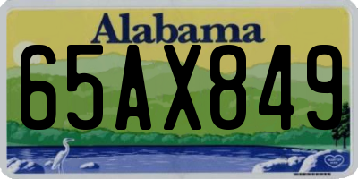 AL license plate 65AX849