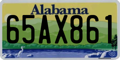 AL license plate 65AX861