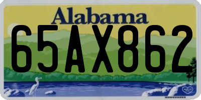 AL license plate 65AX862